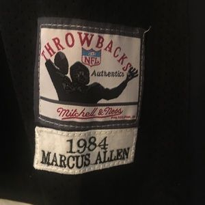 Marcus Allen 1984 as throwback jersey.